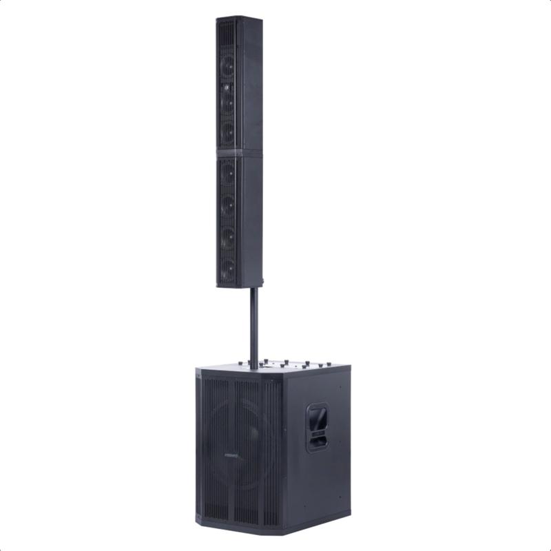 Caixa Ativa Subwoofer e Satélite Sistema GRT 15 DSP Preta 1000W